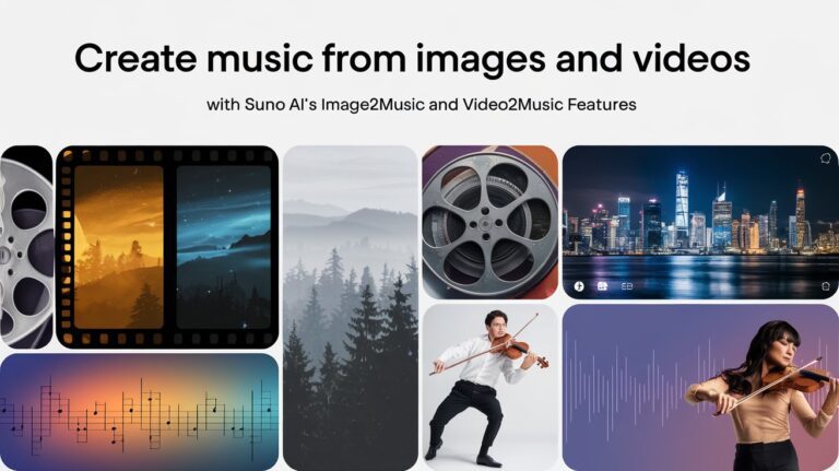 Create AI Music from Image and Video with Suno AI’s Image2Music and Video2Music Features