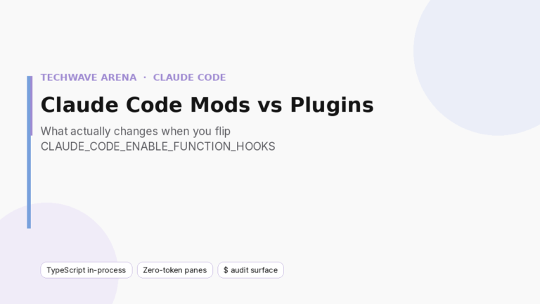 Claude Code Mods vs Plugins: What Actually Changes When You Flip the Flag