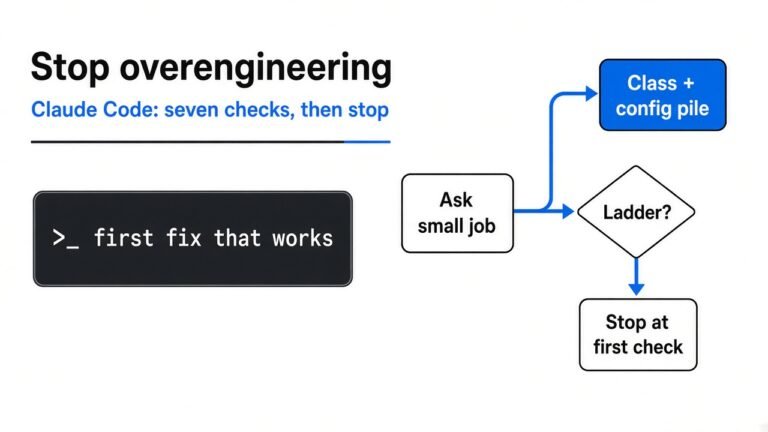 How to stop Claude Code from overengineering