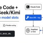 Claude Code with DeepSeek or Kimi — fill all five model slots