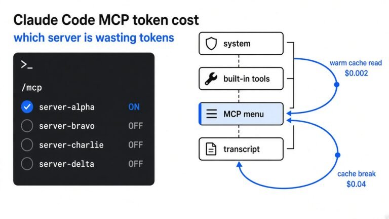 Claude Code MCP token cost: which server is wasting tokens