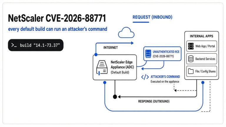 Citrix says every default NetScaler can run an attacker’s command. The build is 14.1-73.37.