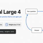 Mistral Large 4 explained: left title card and a simple mixture-of-experts flow from your question to a router to a few experts to the answer
