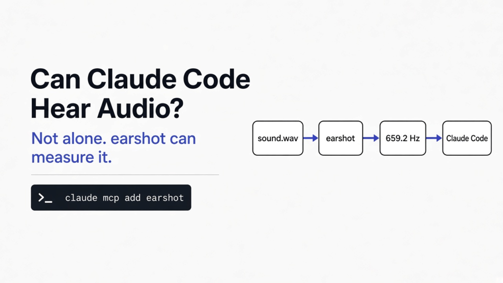 Can Claude Code listen to an audio file: earshot measures the sound and reports pitch