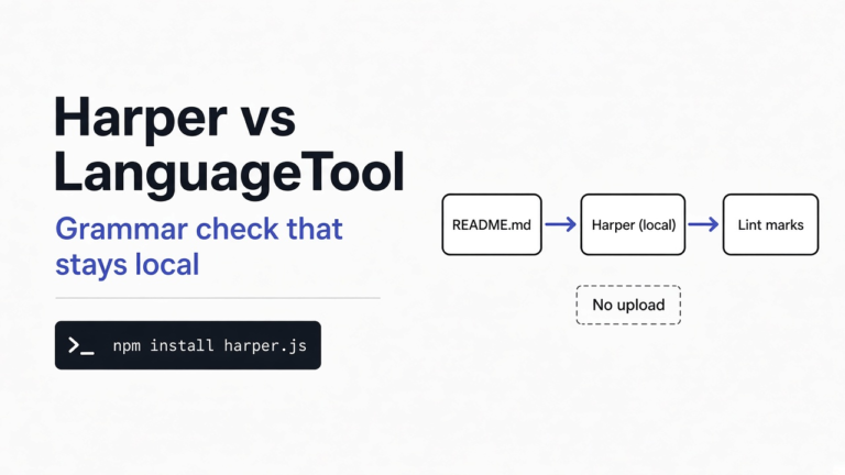 Harper vs LanguageTool: Which Grammar Checker Keeps Your Writing Local?
