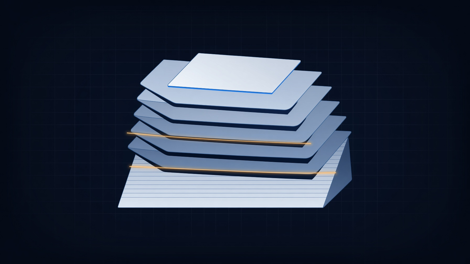TextFold keeps the long document underneath and shows a shorter fold on top, while a summary replaces the page with a new card