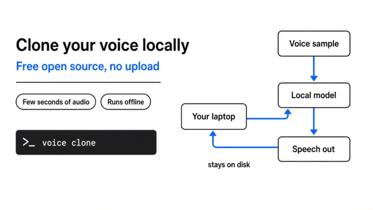 Can I Clone My Own Voice Locally for Free?