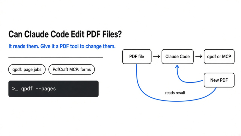 Can Claude Code edit PDF files on my computer?