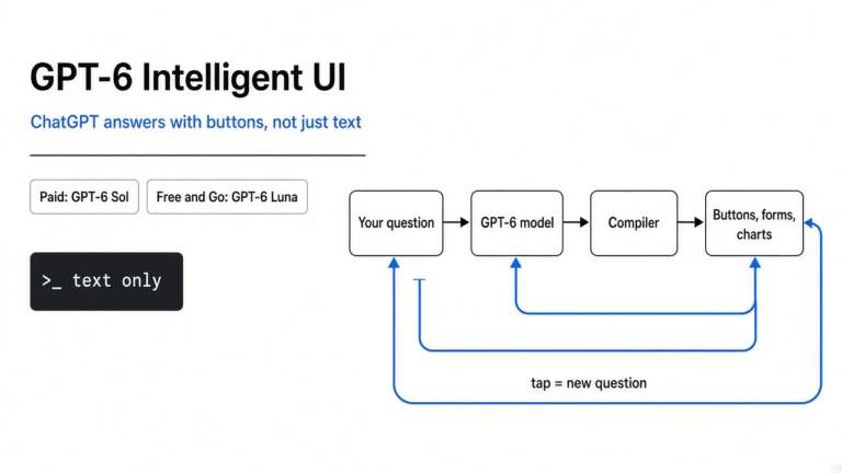 GPT-6 Intelligent UI, explained from first principles